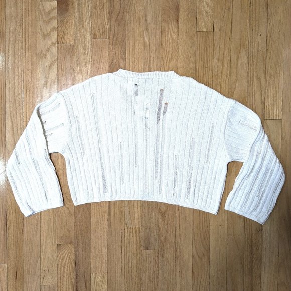 SOLD - ZARA Open Knit Cardigan in Ecru Size M (NEW WITH TAGS) - Picture 2 of 3